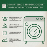 3-teiliges gestepptes Bettdeckenbezug-Set - Urlaubsrefugium