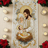 Gesteppte Tischdecke - Licht von Bethlehem
