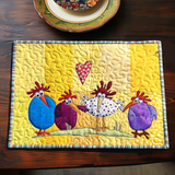 Eline - Gewattetes Platzset Vom Huhn