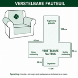 Hillegonda - Gewatteter Sofabezug Weihnachtsdorf