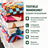 Hedwig - Gewattete Decke Rosenstrauss Kunstquilt zum Aufhängen